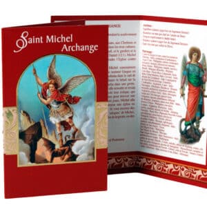 Carte double prière Saint Michel